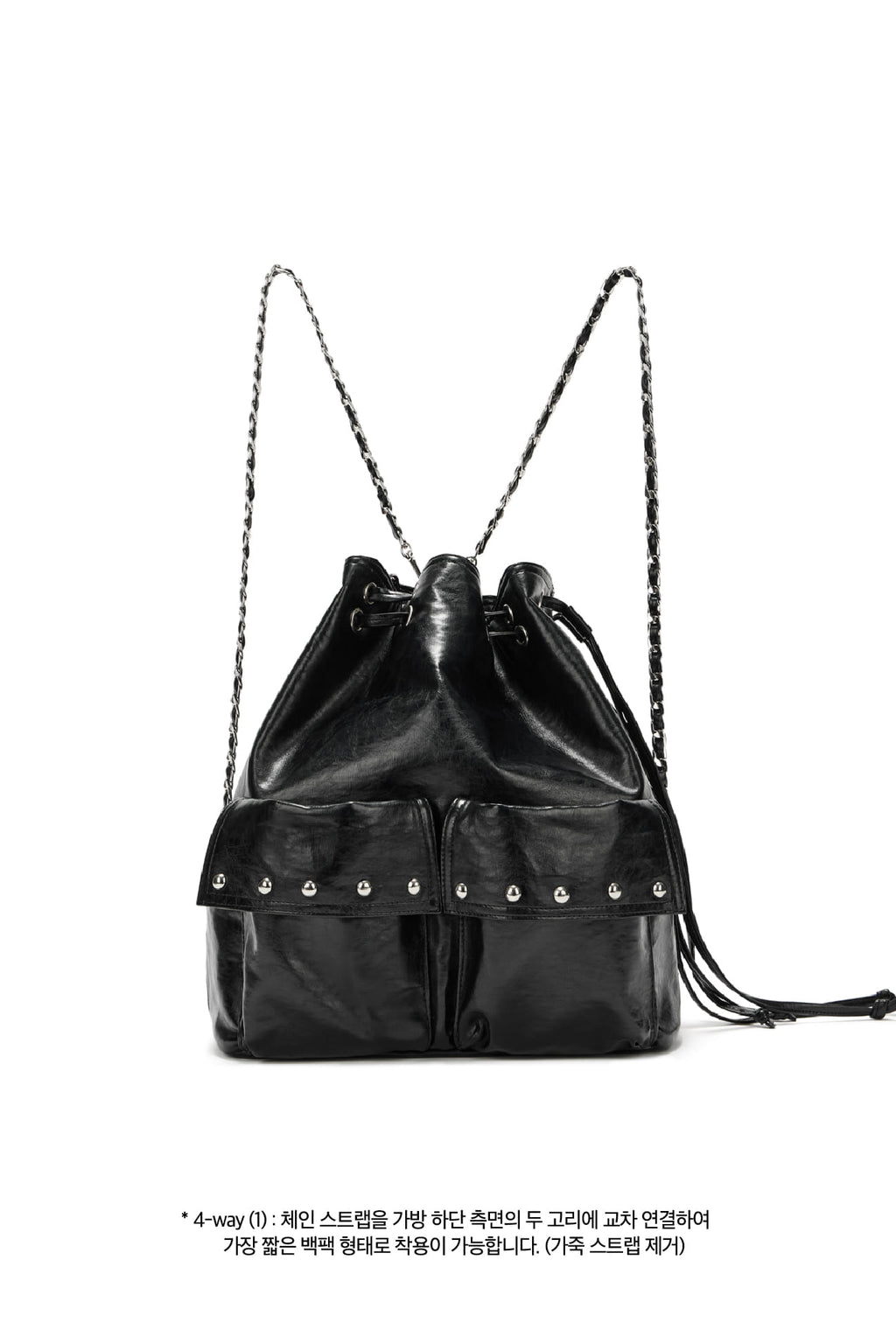 Deinet - Deinet 5-Way Stud Pocket Multi Bag (Black) product image 6 | TRAB K-Fashion Australia