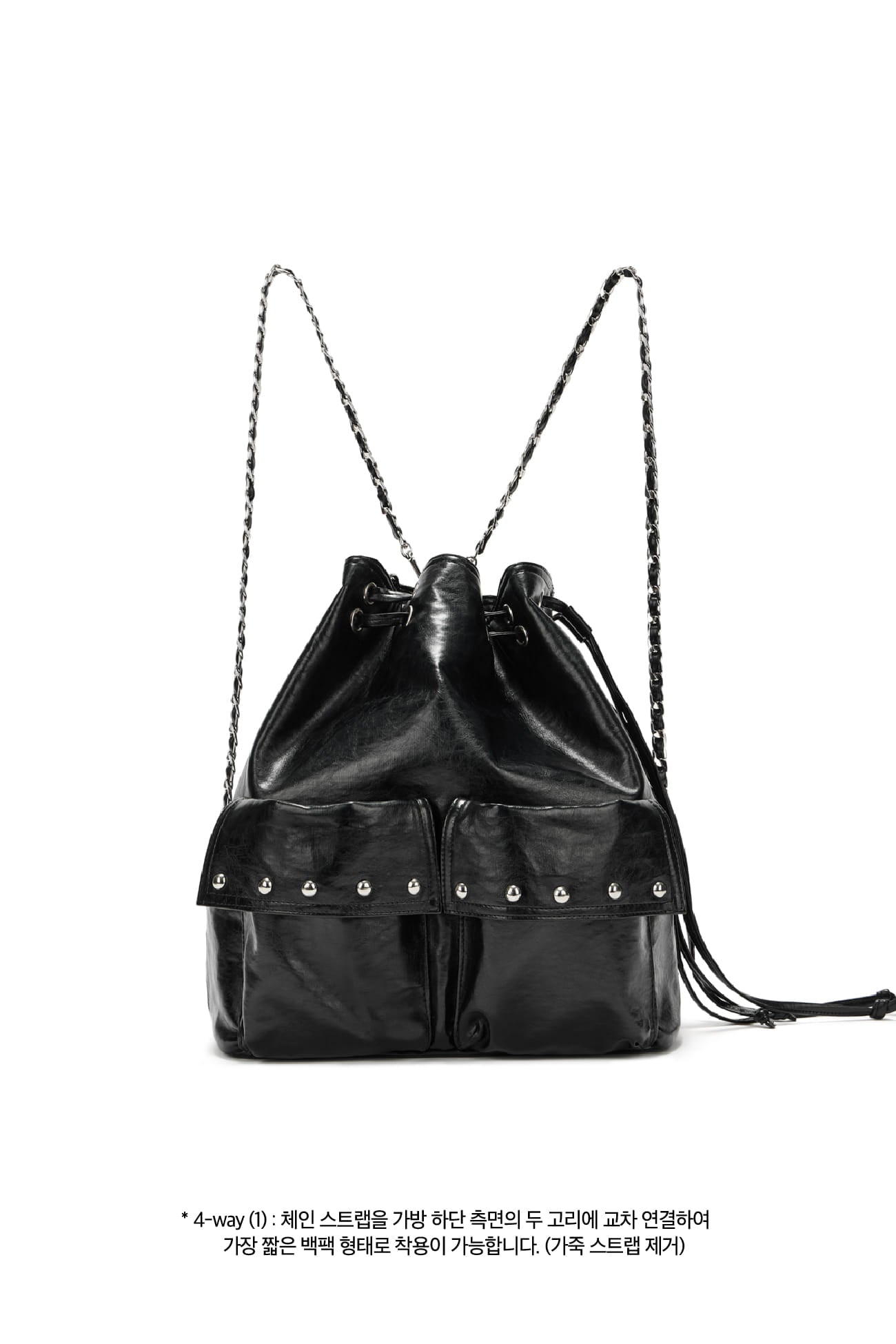 Deinet - Deinet 5-Way Stud Pocket Multi Bag (Black) product image 6 | TRAB K-Fashion Australia