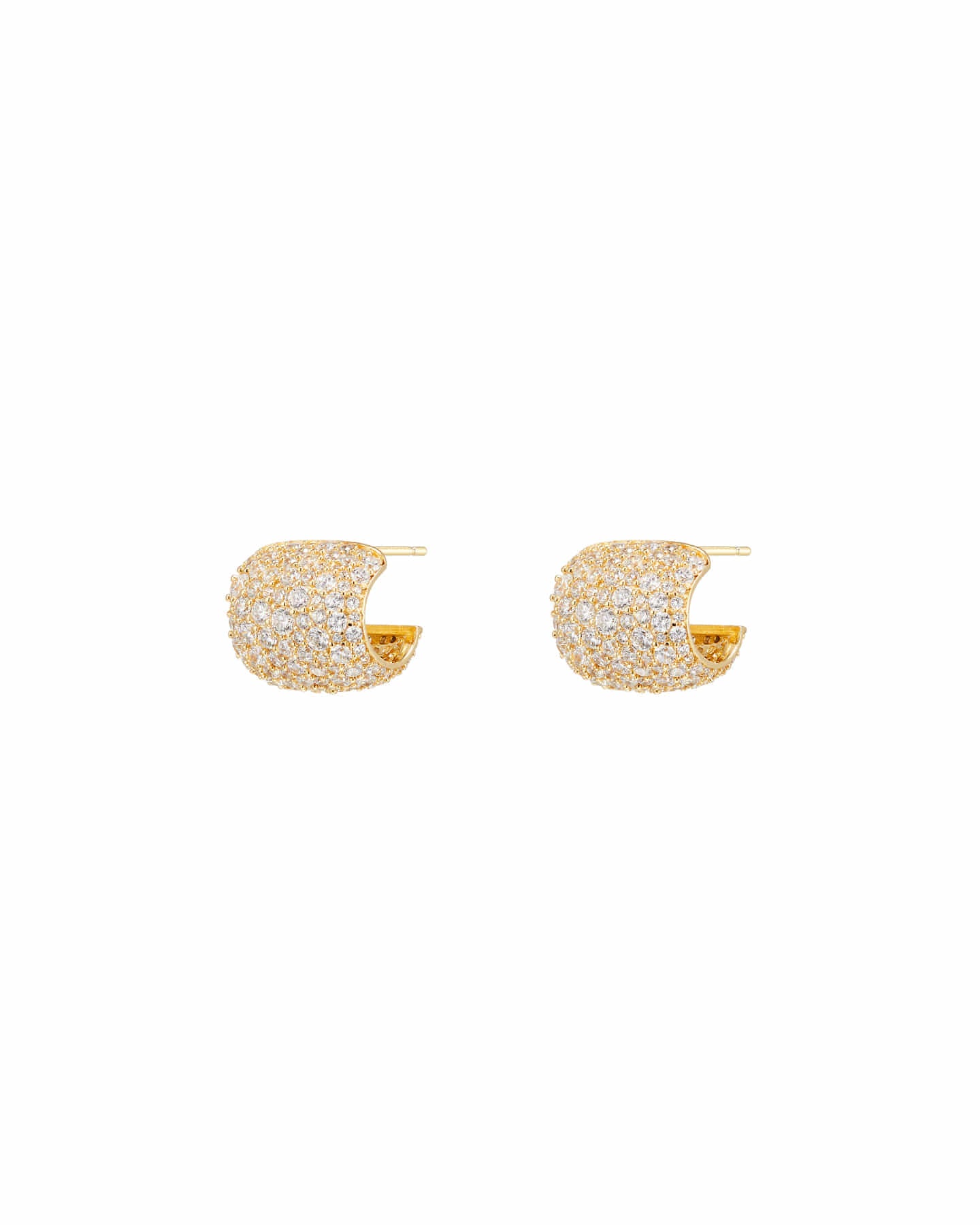 Numbering - Pave Hoop Earrings #3304 product image 5 | TRAB K-Fashion Australia