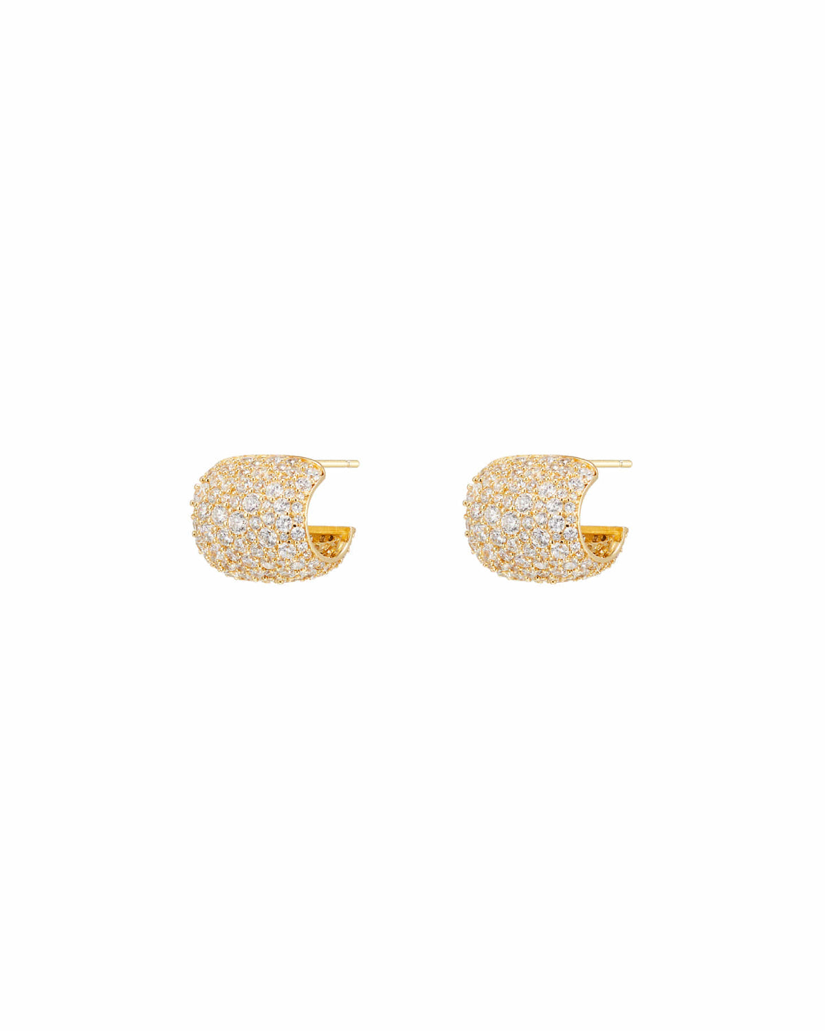Numbering - Pave Hoop Earrings #3304 product image 5 | TRAB K-Fashion Australia