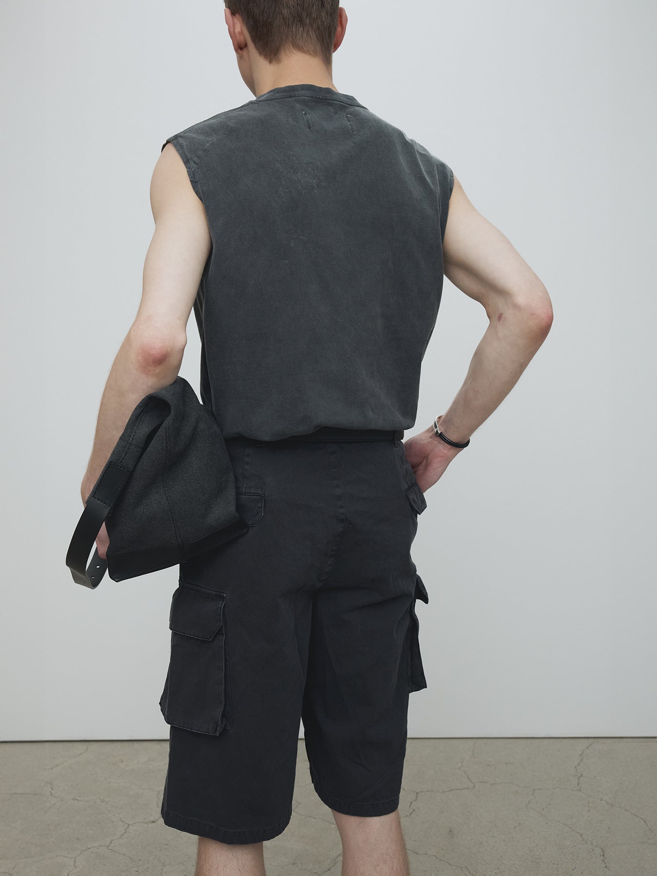 Tonywack - Garment-Dyed Cotton Cargo Shorts (Carbon) product image 5 | TRAB K-Fashion Australia