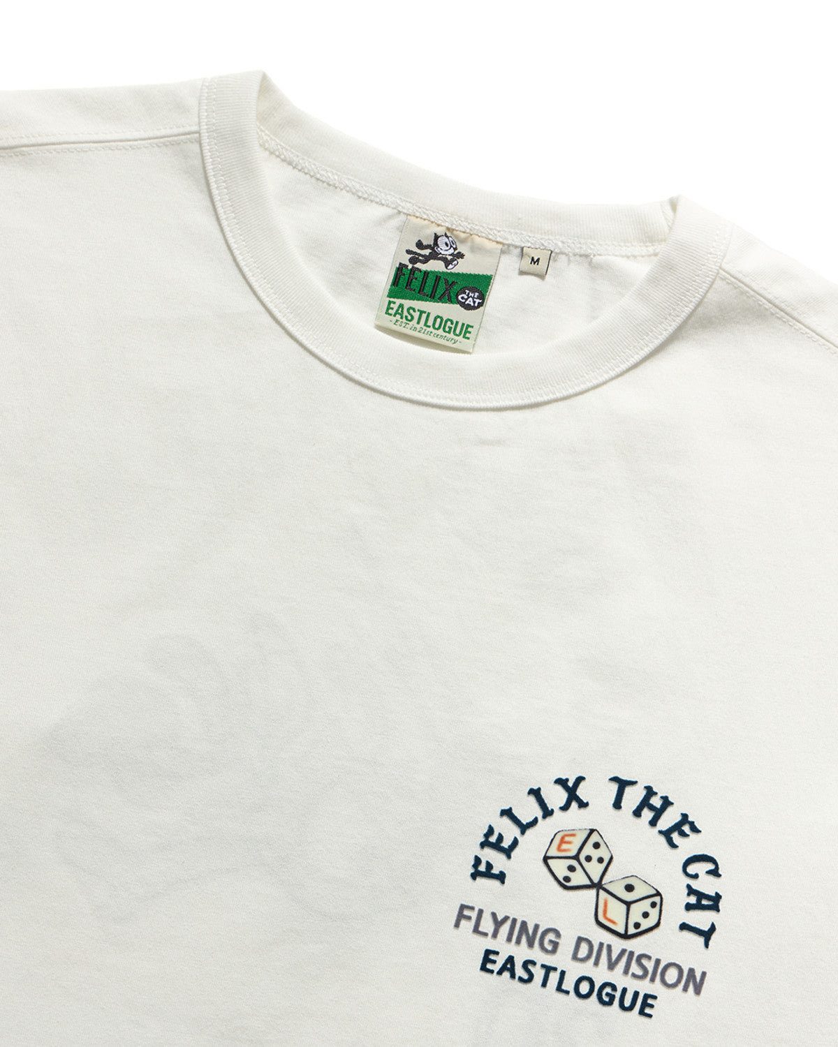 Eastlogue - Felix Flying Division Embroidered T-shirts (Off White) product image 3 | TRAB K-Fashion Australia