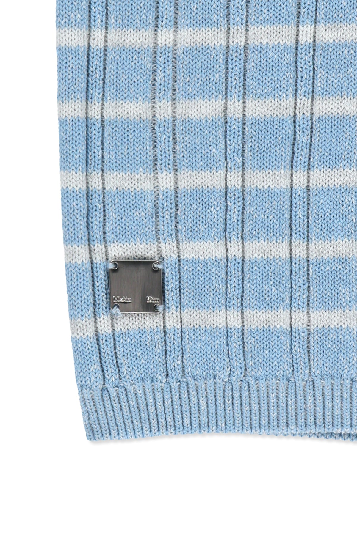 Matin Kim - Stripe Knit Shorts (Light Blue) product image 4 | TRAB K-Fashion Australia