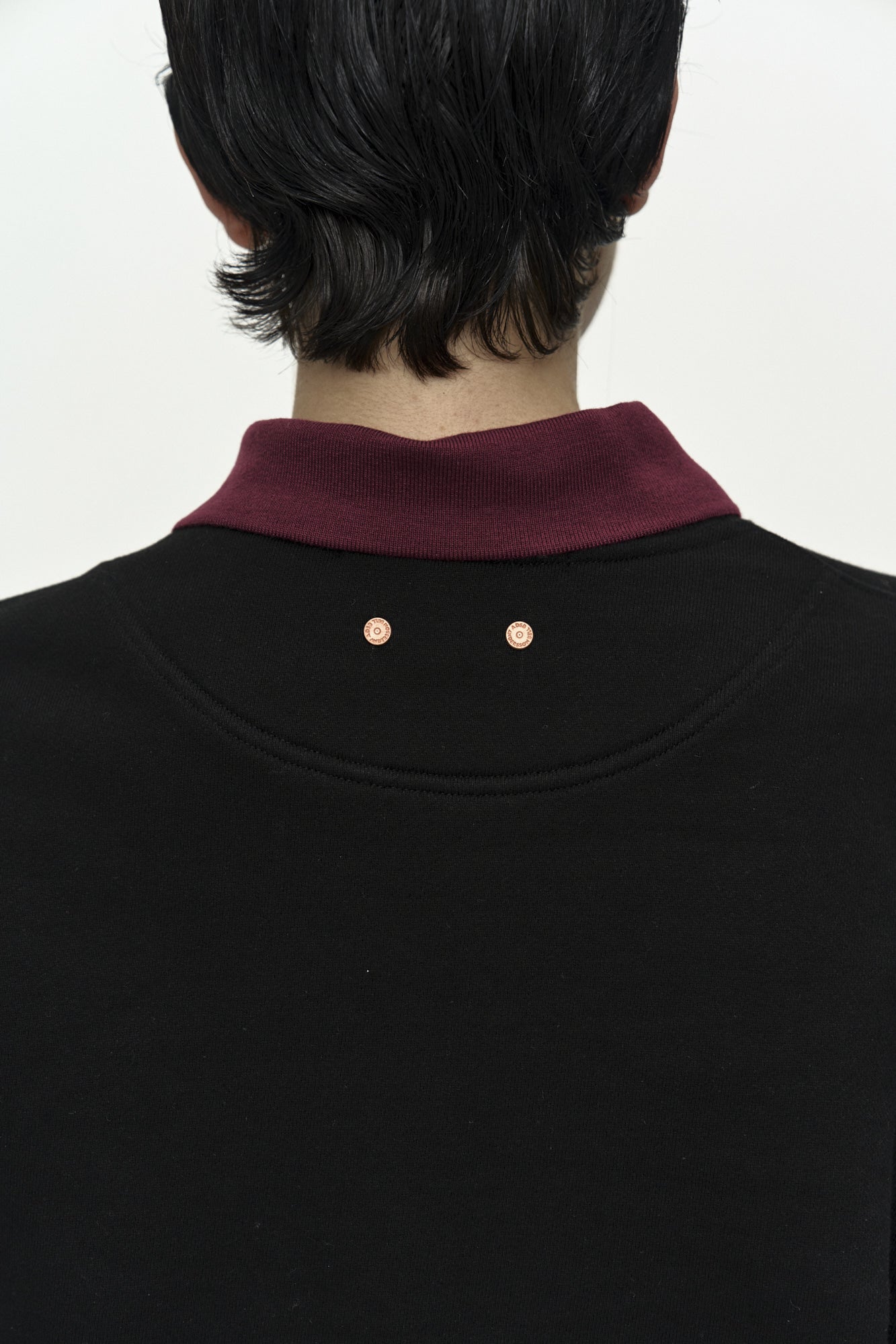 Andersson Bell - Unisex Arch Logo Layered Sweatshirt (Black/Navy) product image 8 | TRAB K-Fashion Australia