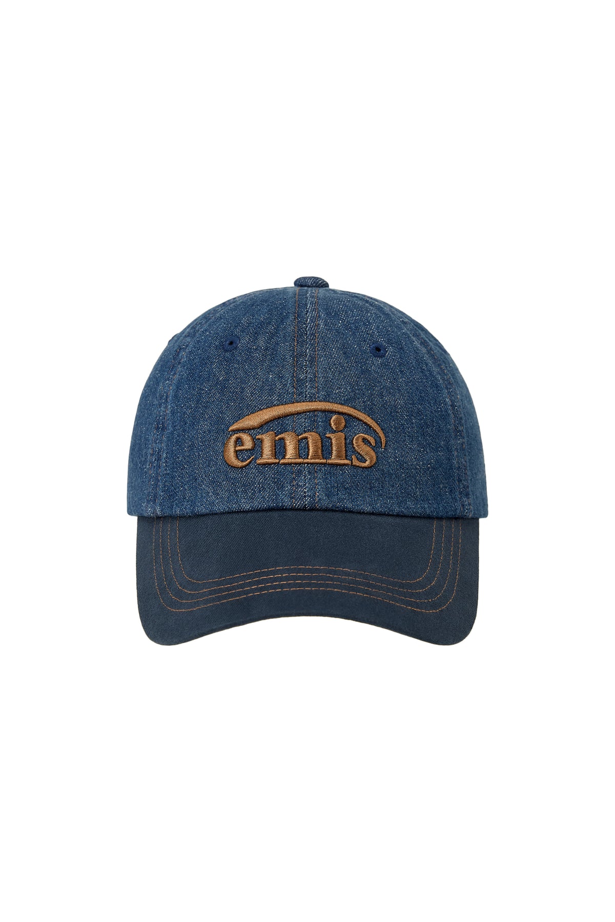 Emis - Washed Denim Ball Cap (Blue/Navy) product image 1 | TRAB K-Fashion Australia