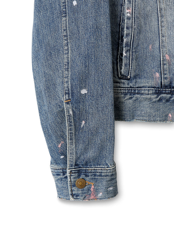 Art if acts - Painted Denim Trucker (Used Light Blue) product image 14 | TRAB K-Fashion Australia