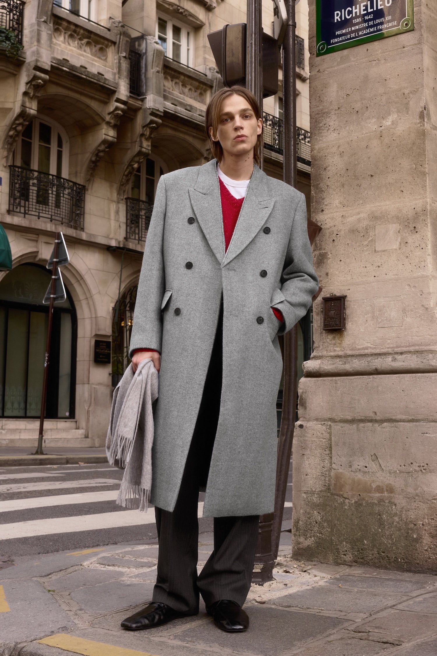STU - Inverted Double Coat In Light (Grey) product image 10 | TRAB K-Fashion Australia