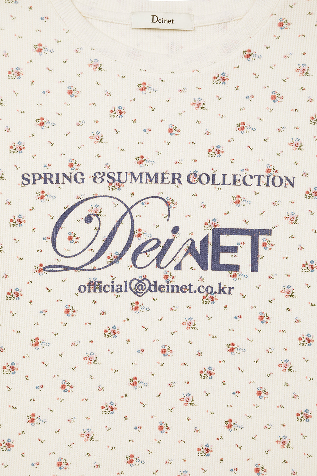 Deinet - Soft Waffle Flower T-Shirt (Ivory) product image 13 | TRAB K-Fashion Australia