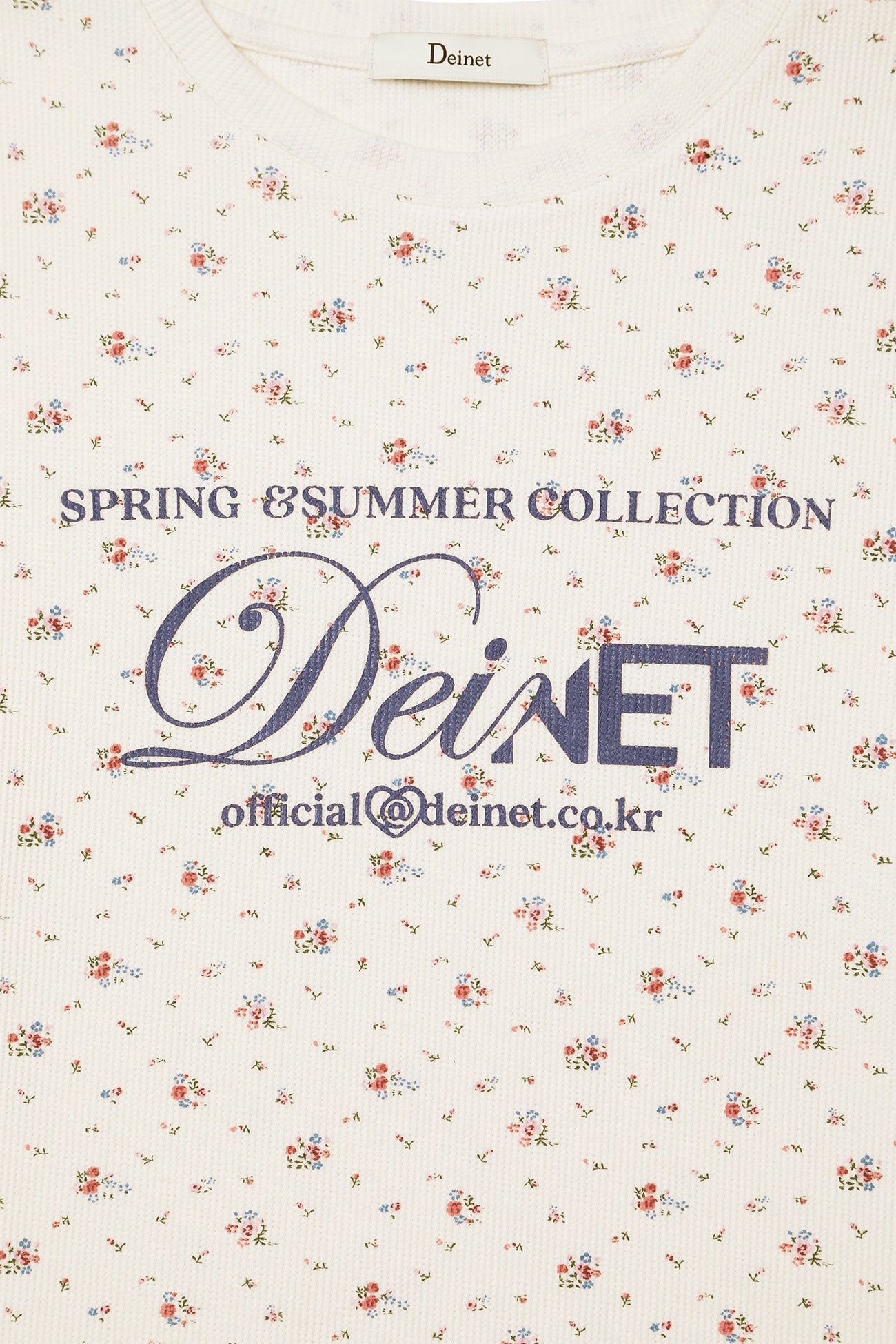 Deinet - Soft Waffle Flower T-Shirt (Ivory) product image 13 | TRAB K-Fashion Australia