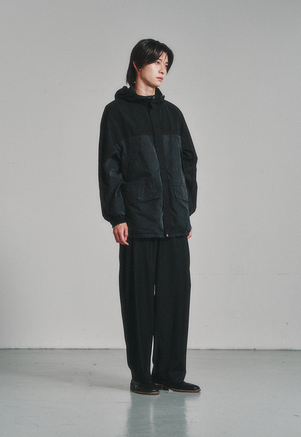 Art if acts - Garment Washed Parka (Faded Black) product image 2 | TRAB K-Fashion Australia