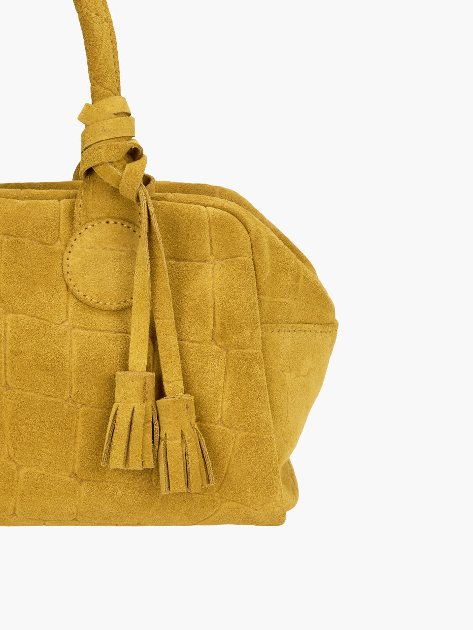 Marge Sherwood - Soft Bowling (Mustard Croc-Effect Suede) product image 6 | TRAB K-Fashion Australia