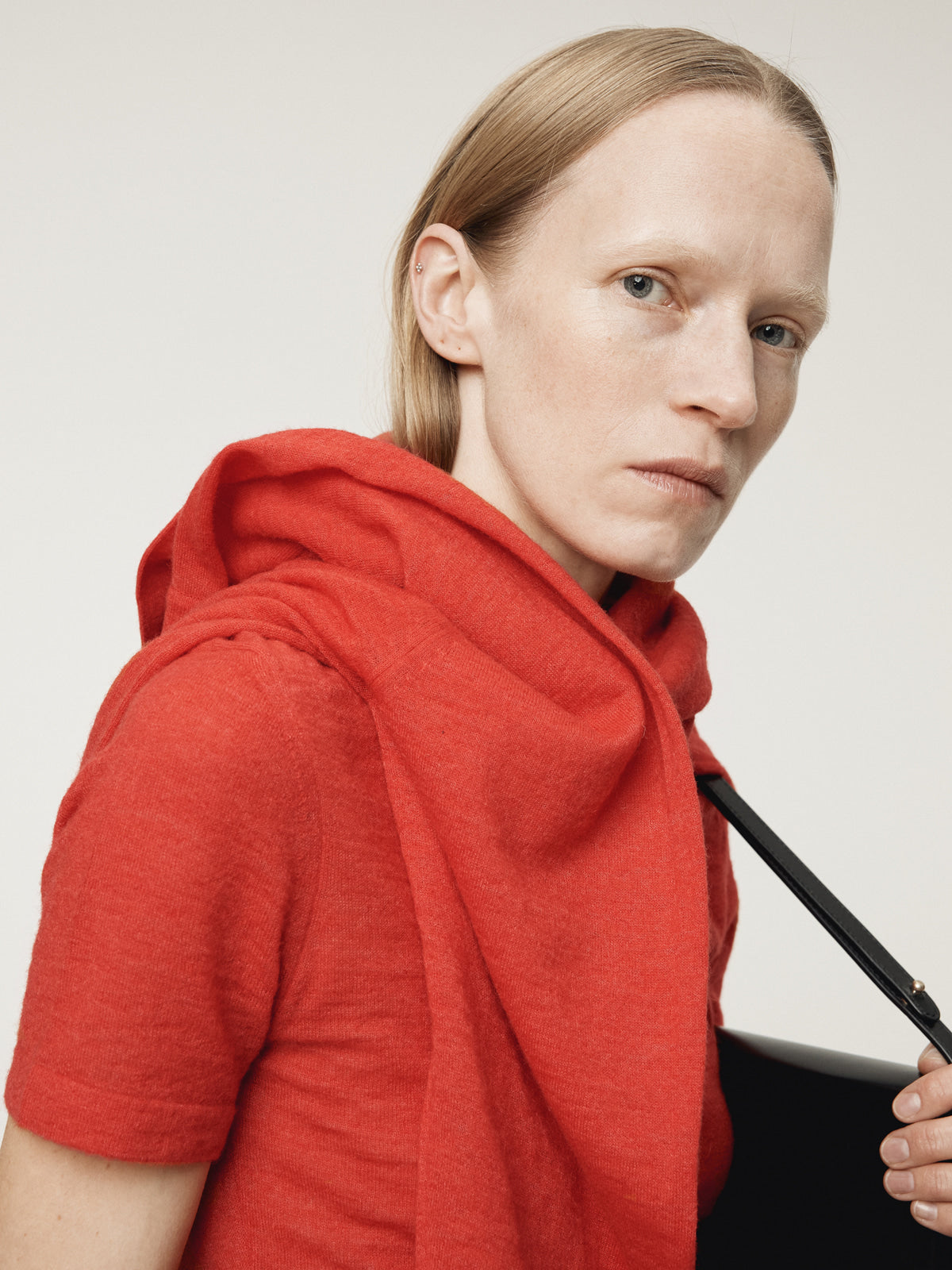 Recto - Rc Embroidery Sheer Knit Top (Scalet Red) product image 5 | TRAB K-Fashion Australia