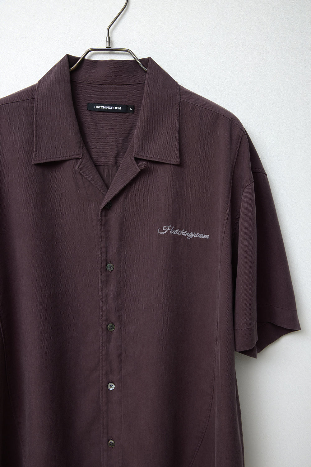 Hatchingroom - Camp Collar Shirt Tencel Dark (Purple) product image 3 | TRAB K-Fashion Australia