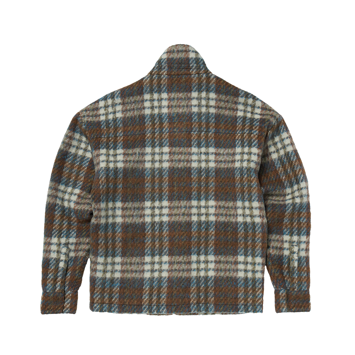Thug Club - Classic Check Full-Zip Jacket (Blue/Orange) product image 2 | TRAB K-Fashion Australia