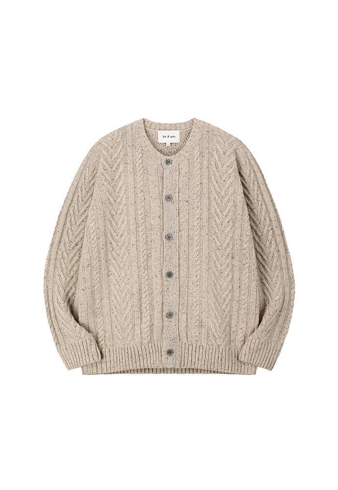 Art if acts - Fisherman Cable Cardigan (Natural) product image 5 | TRAB K-Fashion Australia