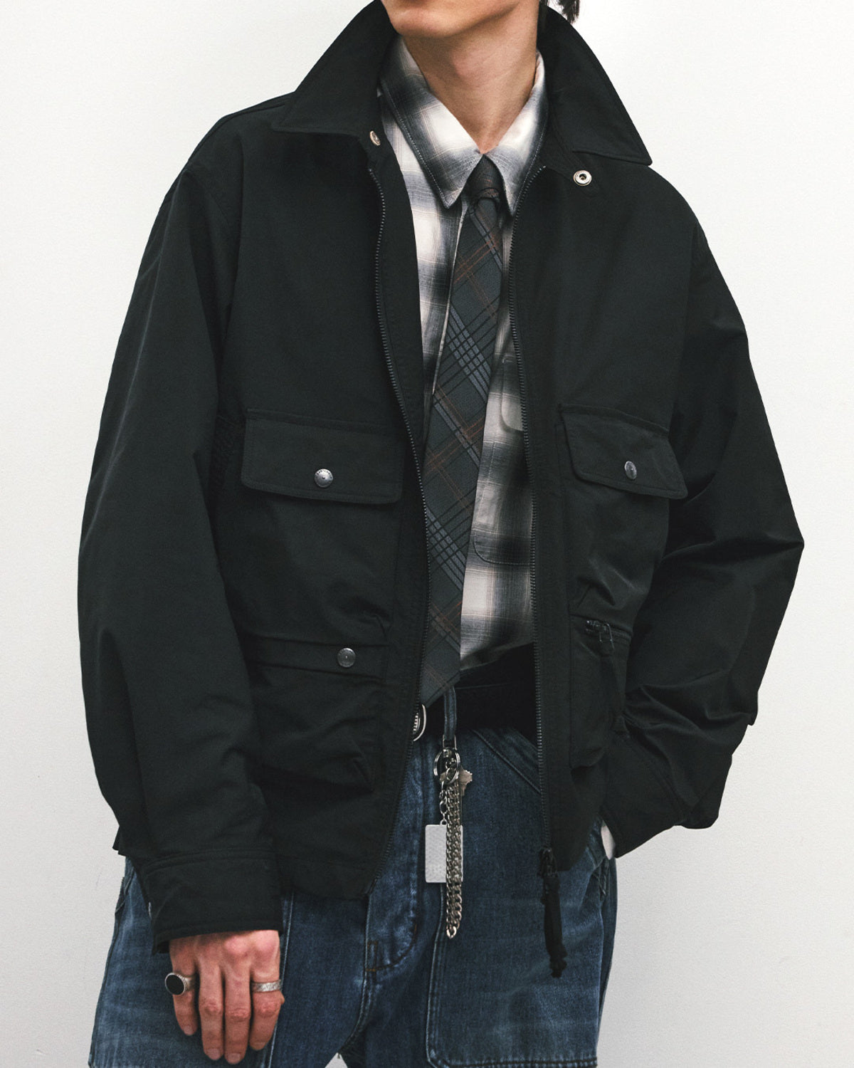 Eastlogue - Wading Shirts Jacket (Black) product image 3 | TRAB K-Fashion Australia