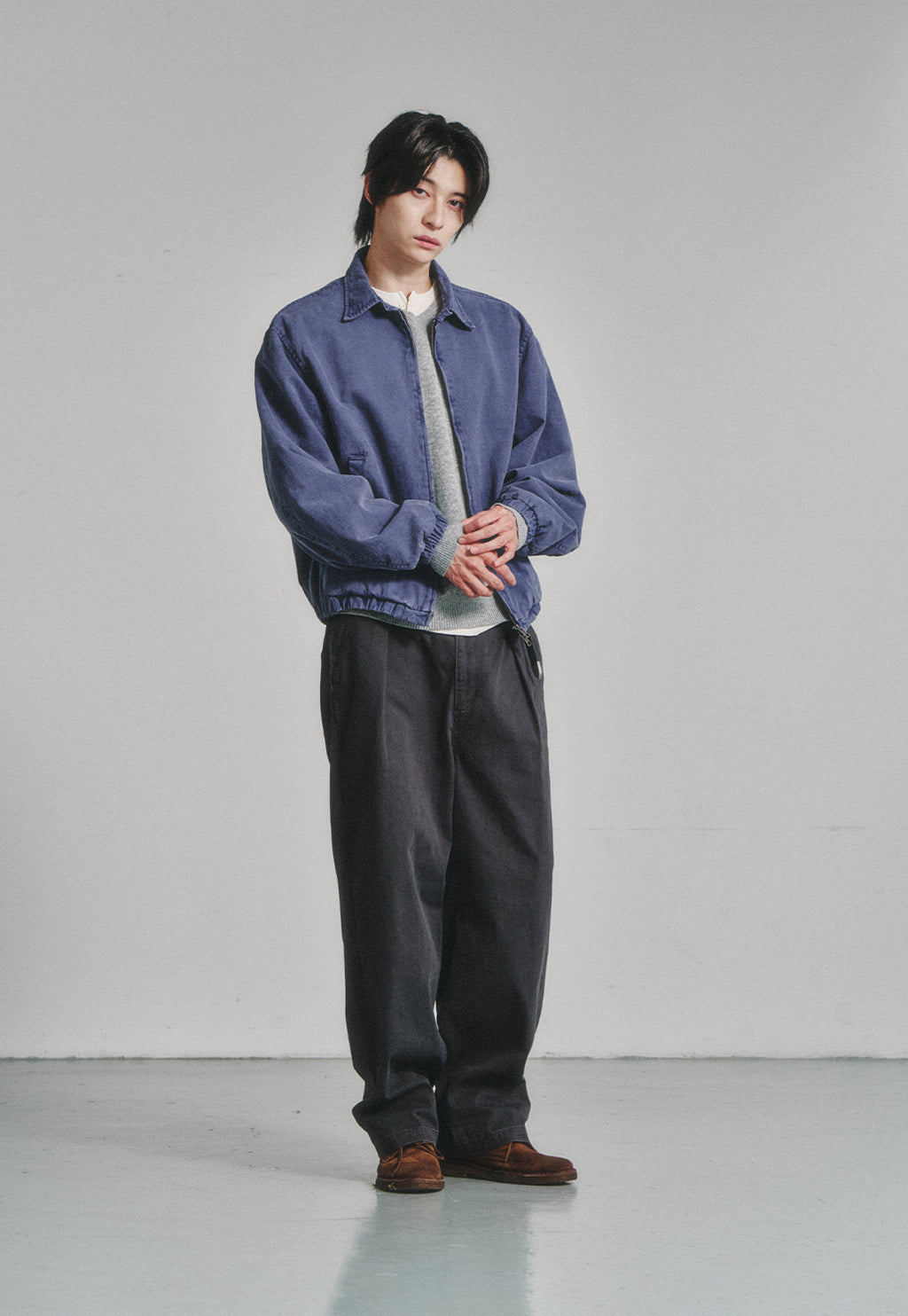 Art if acts - Garment Dyed Swing Jacket (French Blue) product image 4 | TRAB K-Fashion Australia