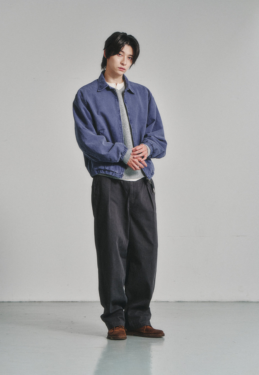Art if acts - Garment Dyed Swing Jacket (French Blue) product image 4 | TRAB K-Fashion Australia