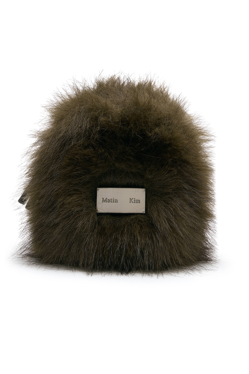 Matin Kim - Hairy Fur Mini Cube Pouch (Brown) product image 3 | TRAB K-Fashion Australia