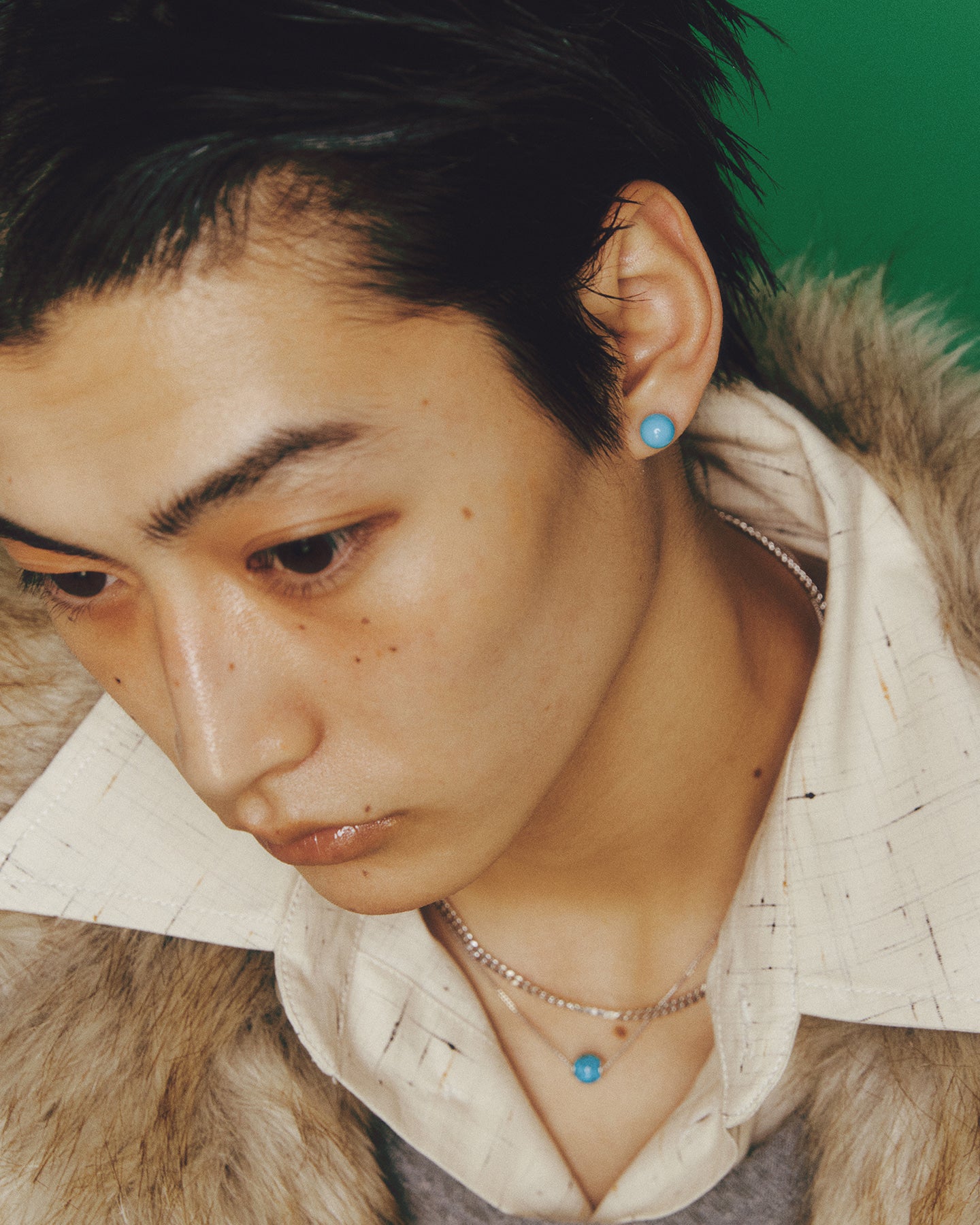 Numbering - Bead Stud Earrings #7121 product image 5 | TRAB K-Fashion Australia