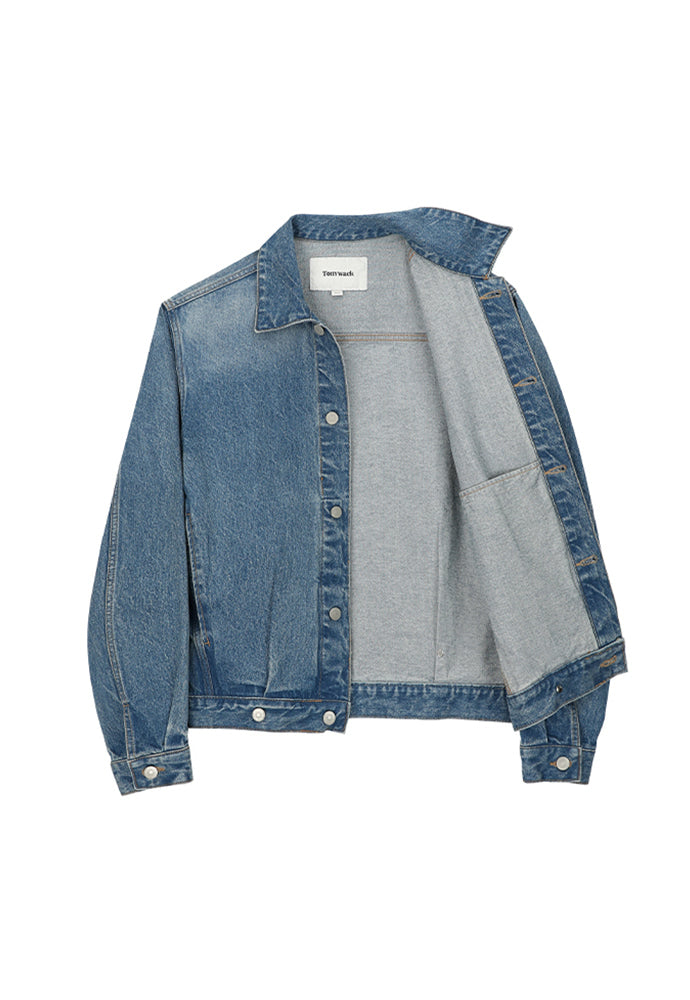 Tonywack - Constructed Pleats Denim Jacket (Faded Vintage Blue) product image 6 | TRAB K-Fashion Australia