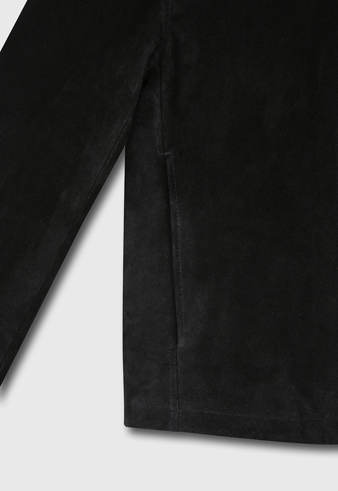 Tonywack - Suede Zippered Blouson Jacket (Black) product image 13 | TRAB K-Fashion Australia