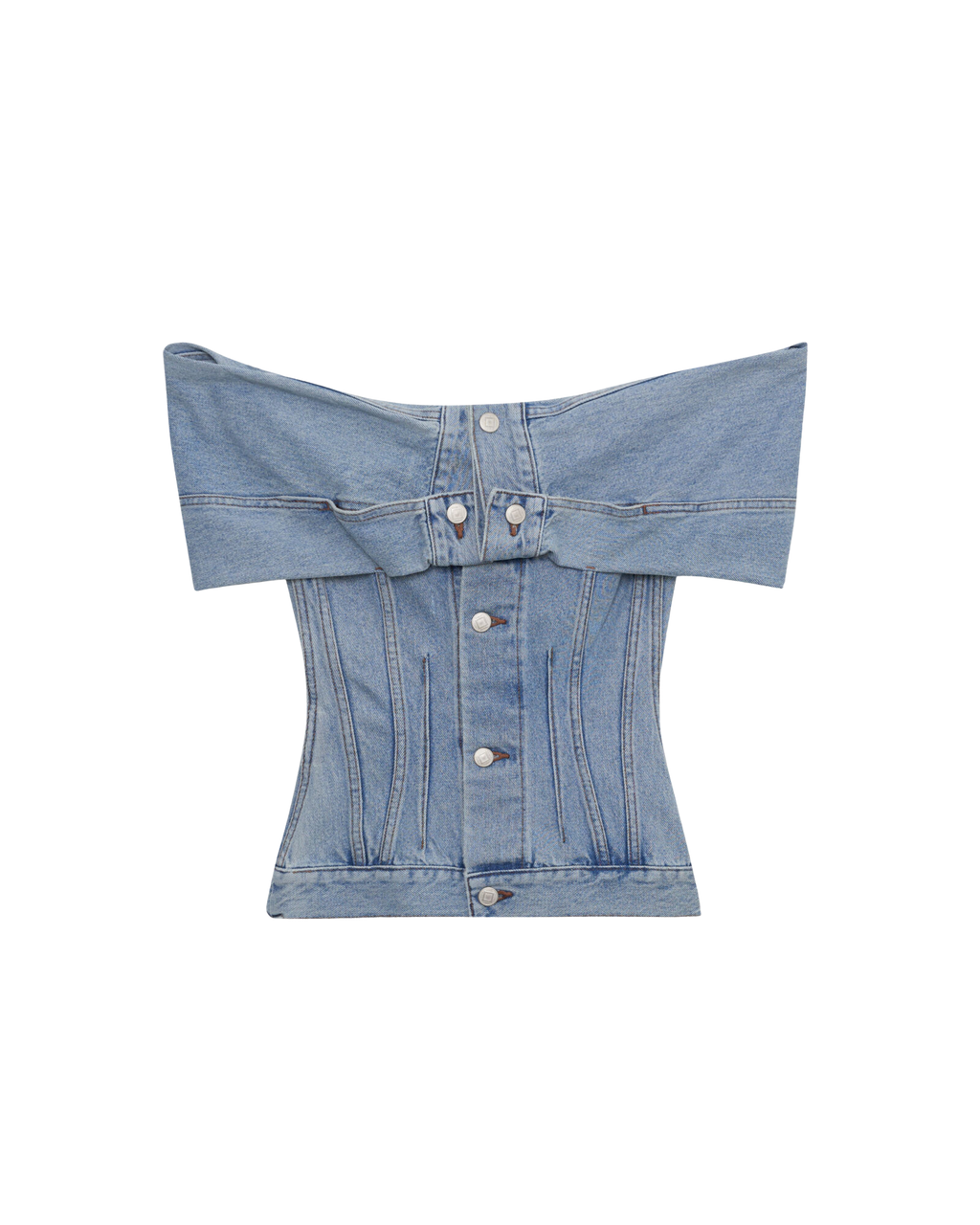 Kimhe Kim - Denim Tube Top (Blue) product image 8 | TRAB K-Fashion Australia