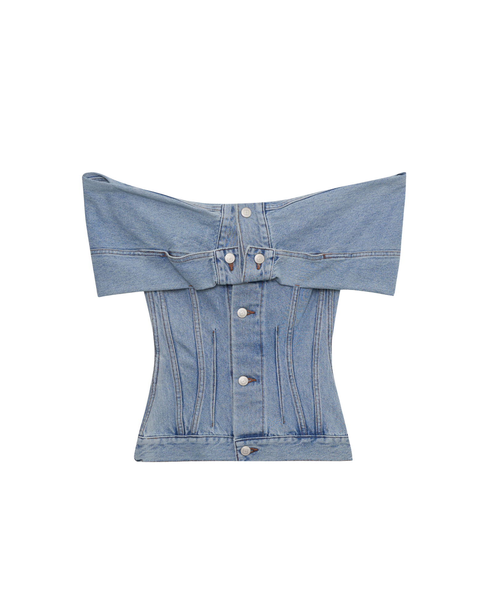 Kimhe Kim - Denim Tube Top (Blue) product image 8 | TRAB K-Fashion Australia