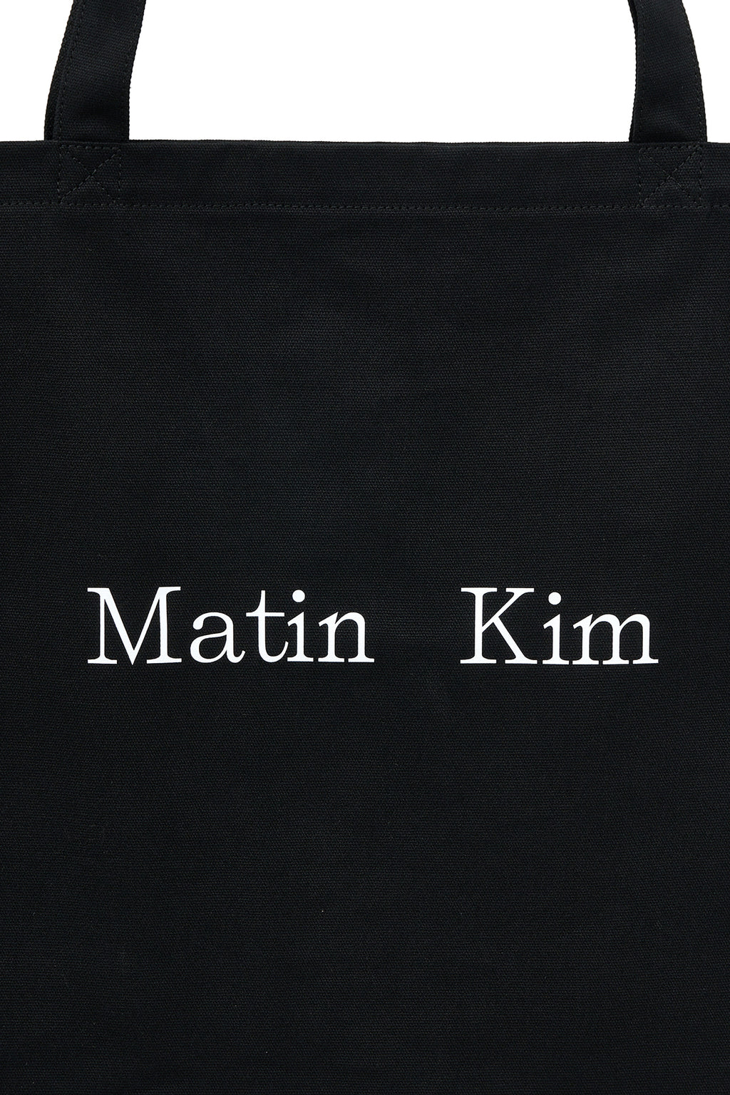 Matin Kim - Eyelet Logo Canvas Ecobag (Black) product image 4 | TRAB K-Fashion Australia