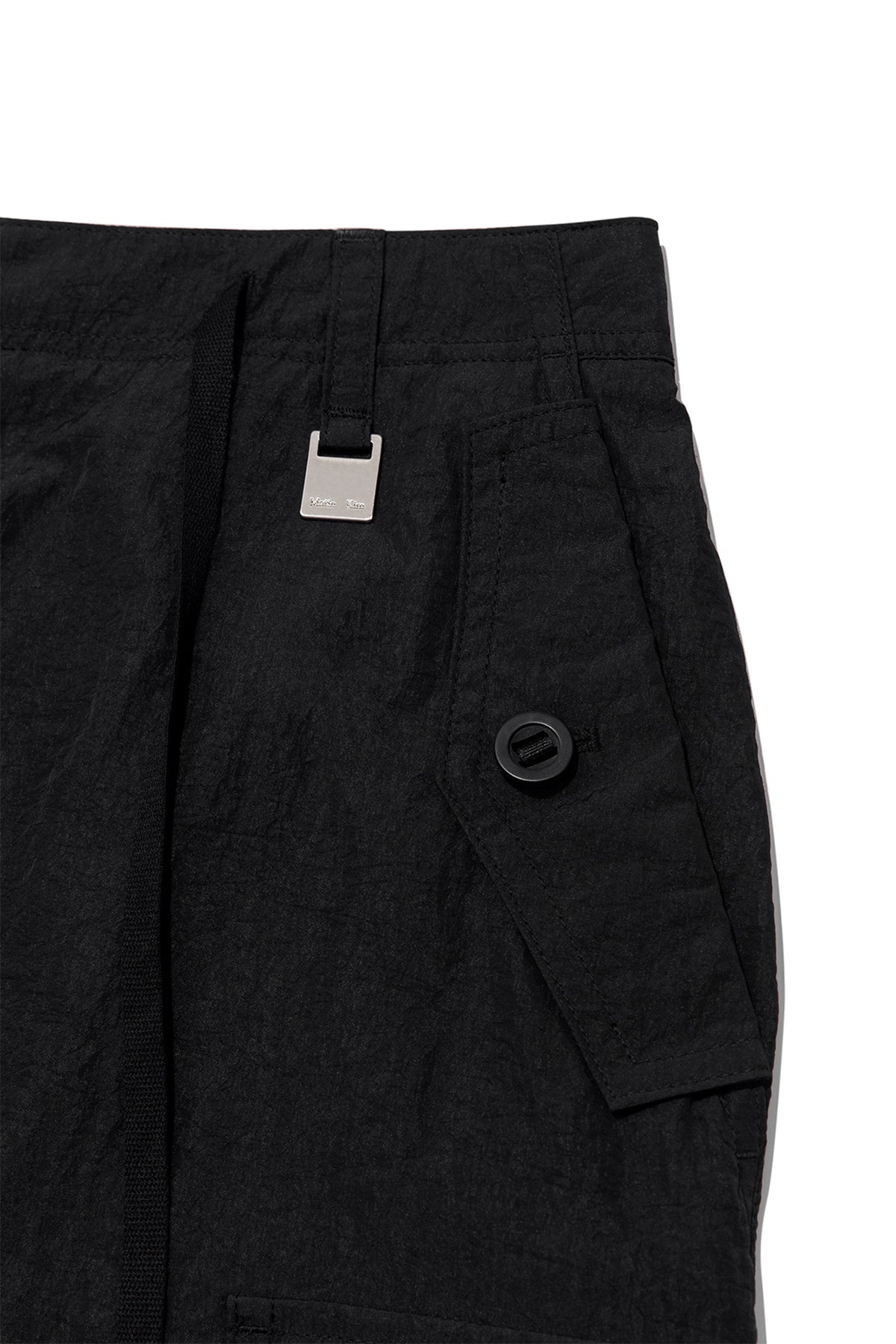 Matin Kim - String Nylon Cargo Skirt (Black) product image 3 | TRAB K-Fashion Australia