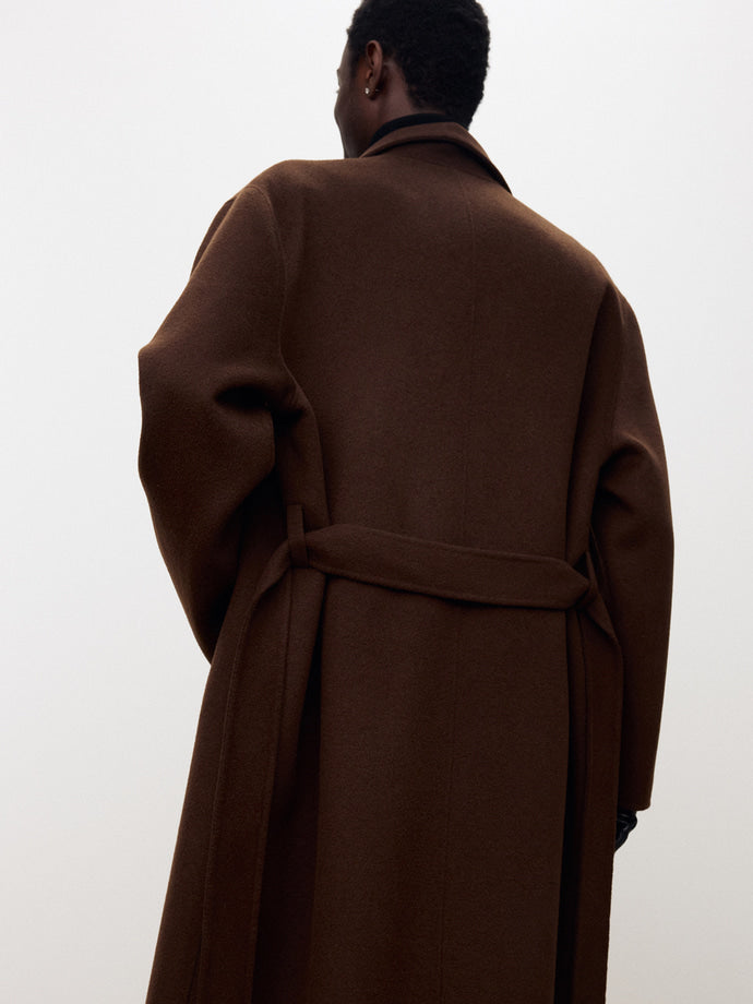 Tonywack - Hand-Made Wool Cashmere Stand-Collar Coat (Penny Brown) product image 9 | TRAB K-Fashion Australia
