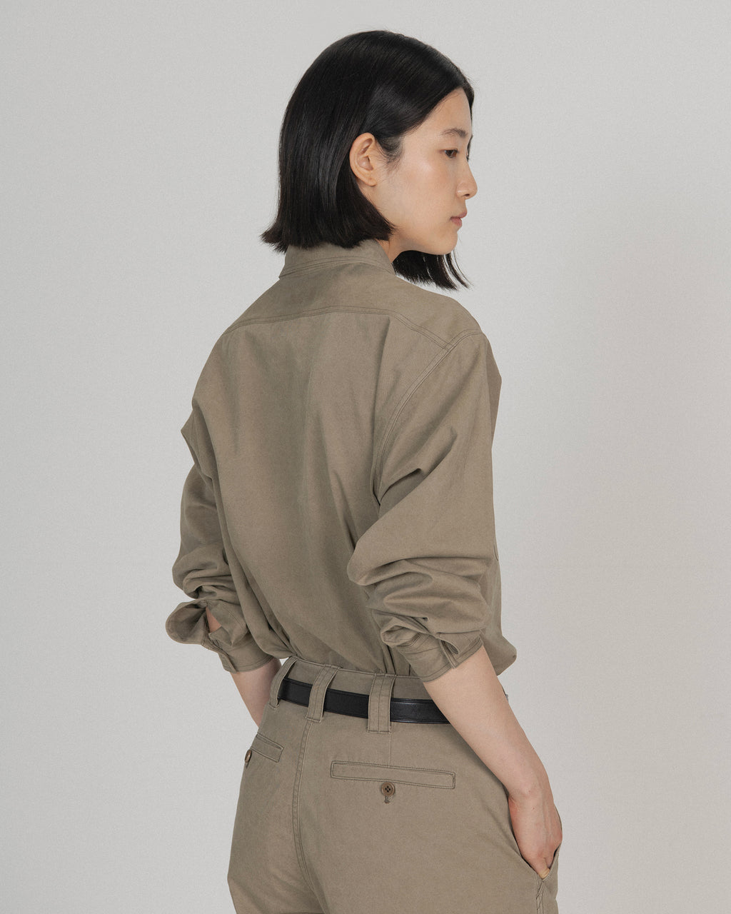 Brownyard - Washed Work Shirt (Dark Beige) product image 4 | TRAB K-Fashion Australia
