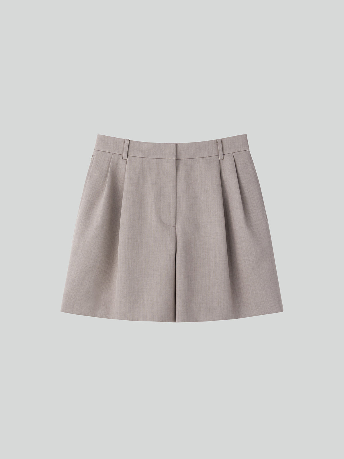 Recto - Double Pleated Shorts (Sepia Grey) product image 4 | TRAB K-Fashion Australia