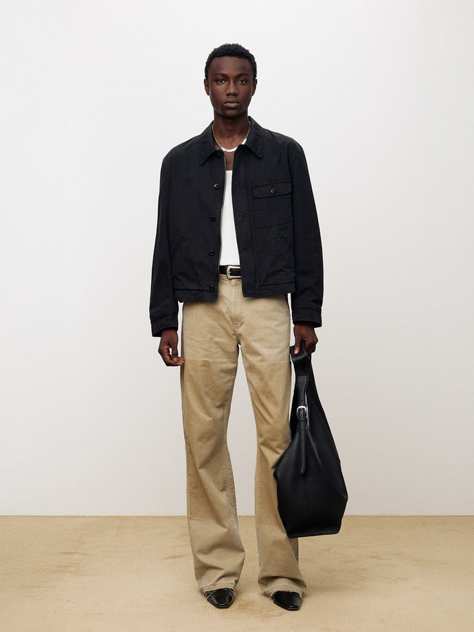 Tonywack - Garment-Dyed Cotton Deck Jacket (Faded Black) product image 1 | TRAB K-Fashion Australia