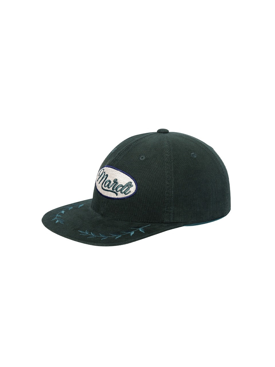 Mardi Mercredi - Corduroy Cap Mardi Vintage Logo (Green) product image 1 | TRAB K-Fashion Australia