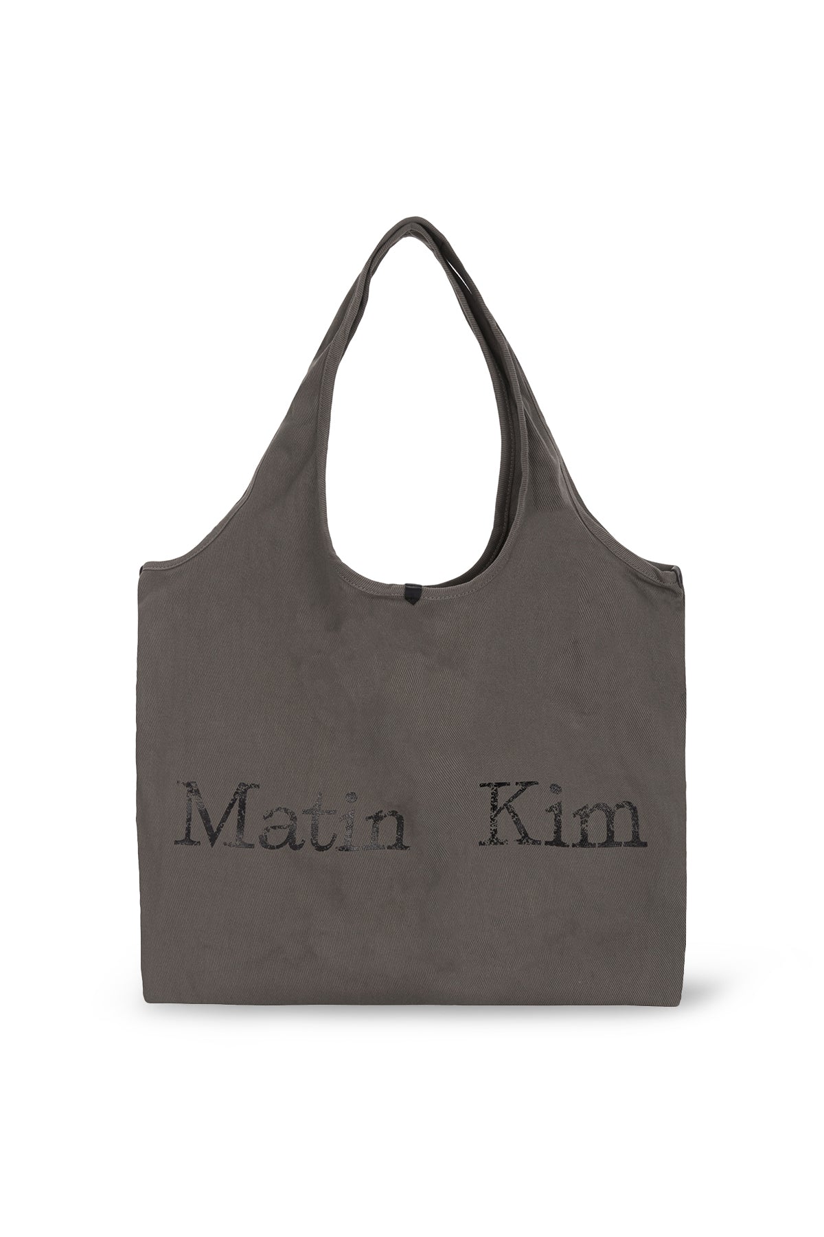 Matin Kim - Matin Cracked Logo Ecobag (Black) product image 6 | TRAB K-Fashion Australia