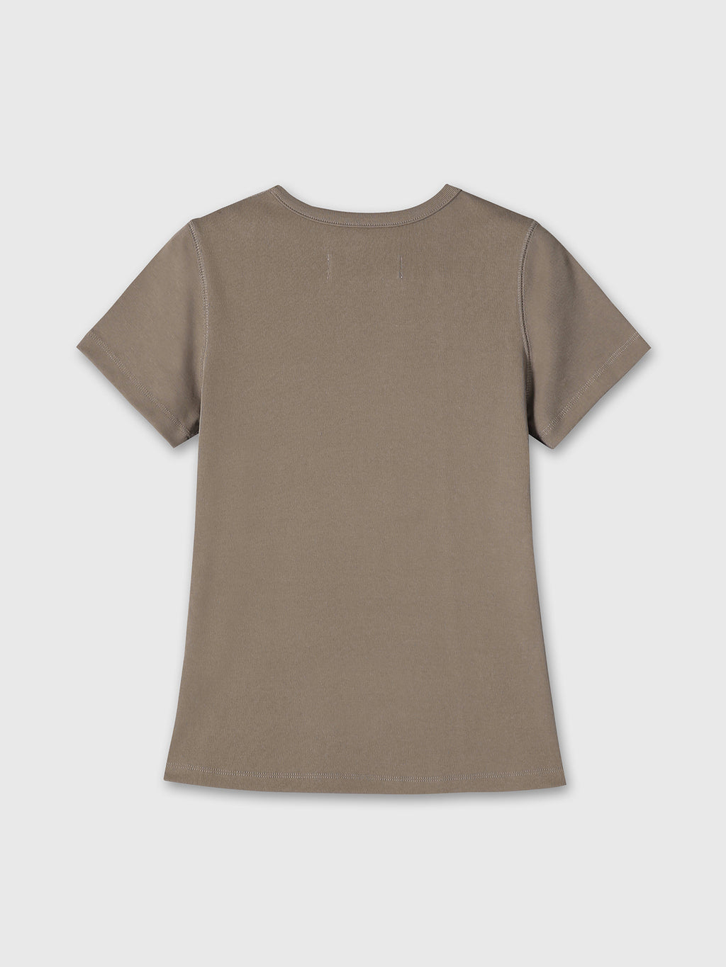 Tonywack - Ribbed Half Sleeve T-Shirts (Taupe) product image 7 | TRAB K-Fashion Australia