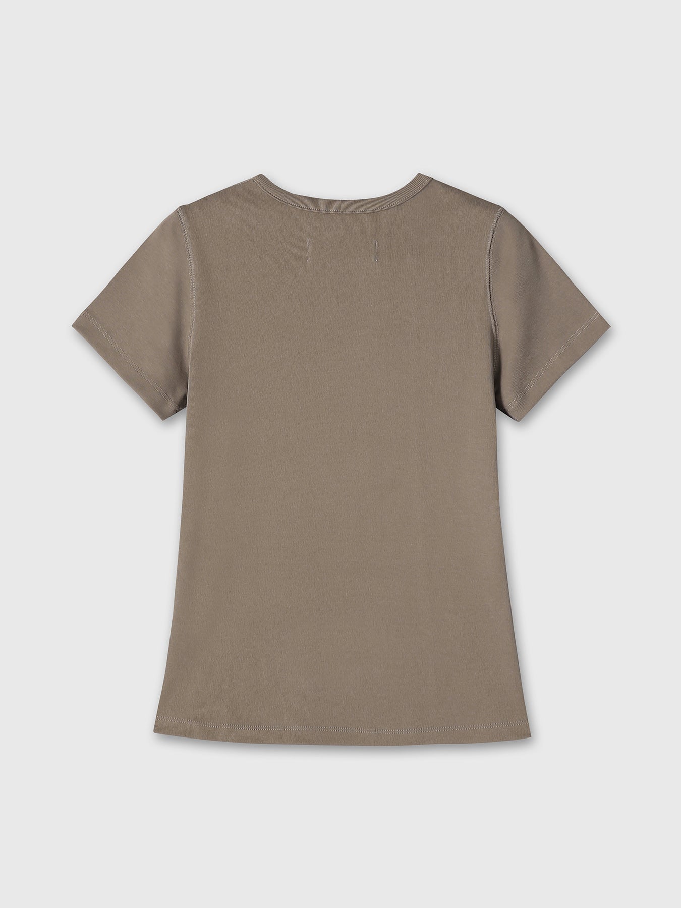 Tonywack - Ribbed Half Sleeve T-Shirts (Taupe) product image 7 | TRAB K-Fashion Australia