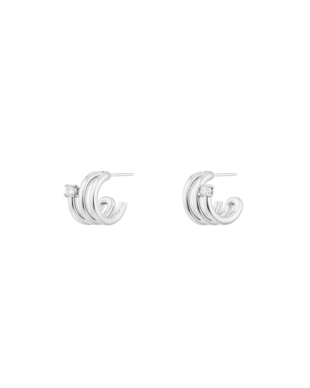 Numbering - Coil with Stone Earrings #8102 product image 9 | TRAB K-Fashion Australia