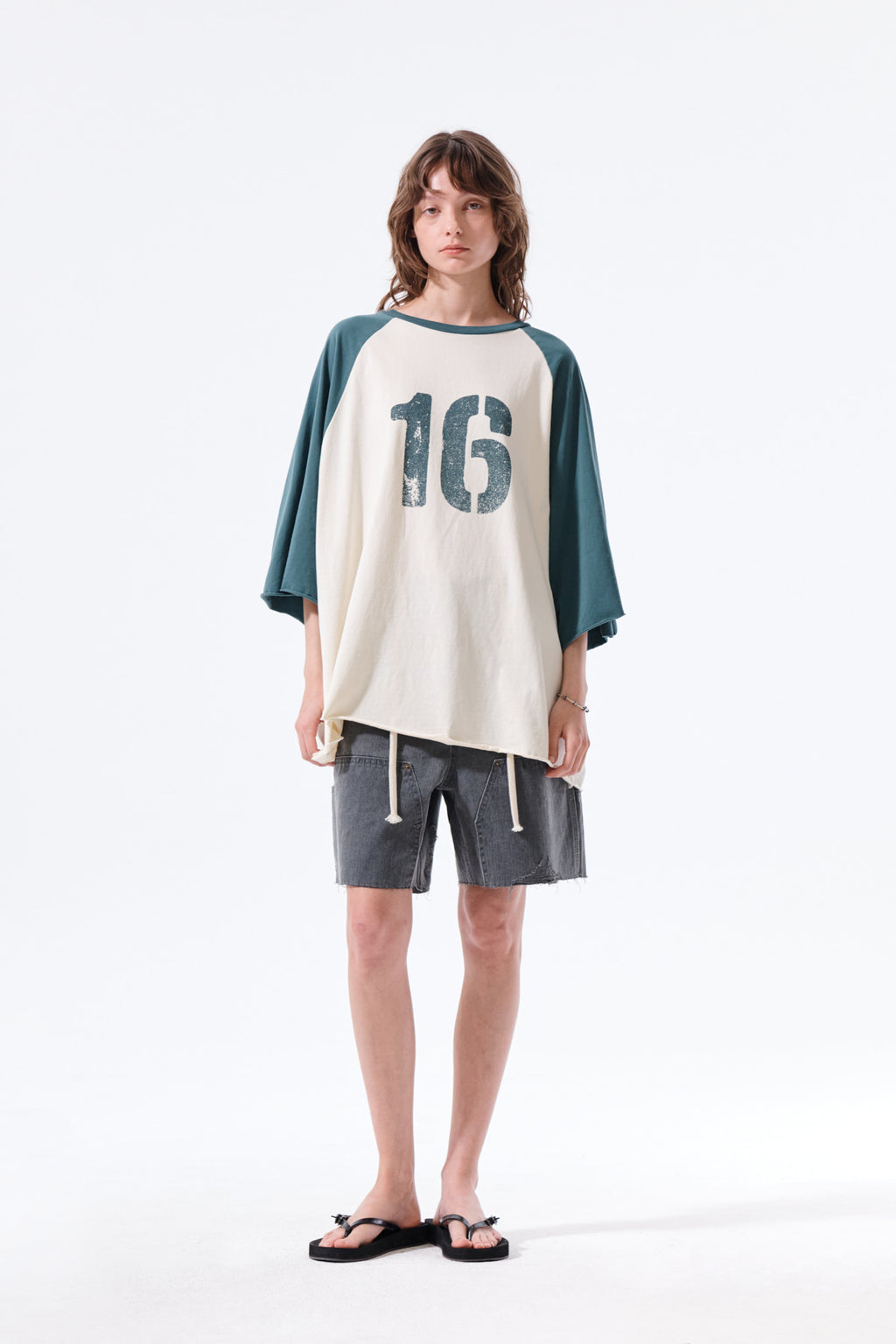 Matin Kim - Raw Edge Raglan Top (Cream) product image 9 | TRAB K-Fashion Australia
