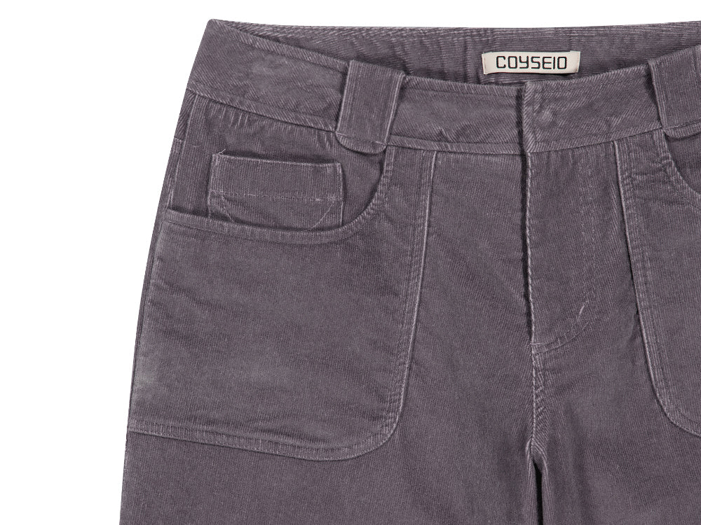 Coyseio - Rustic Corduroy Capri Pants (Purple Grey) product image 13 | TRAB K-Fashion Australia