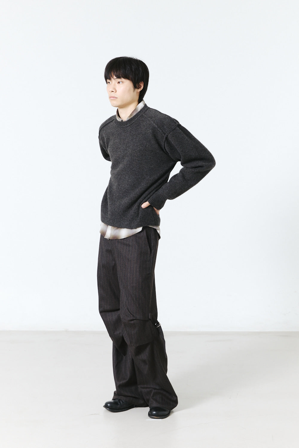 Hatchingroom - Reverse Damage Sweater (Charcoal) product image 9 | TRAB K-Fashion Australia