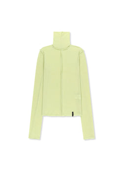 Matin Kim - Raw Cut High Neck Top (Lime) product image 1 | TRAB K-Fashion Australia