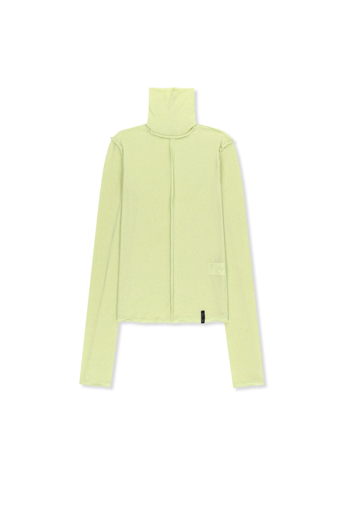 Matin Kim - Raw Cut High Neck Top (Lime) product image 1 | TRAB K-Fashion Australia