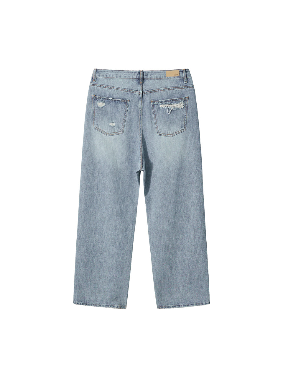 Kijun - Distressed Relaxed Fit Jeans (Blue) product image 8 | TRAB K-Fashion Australia