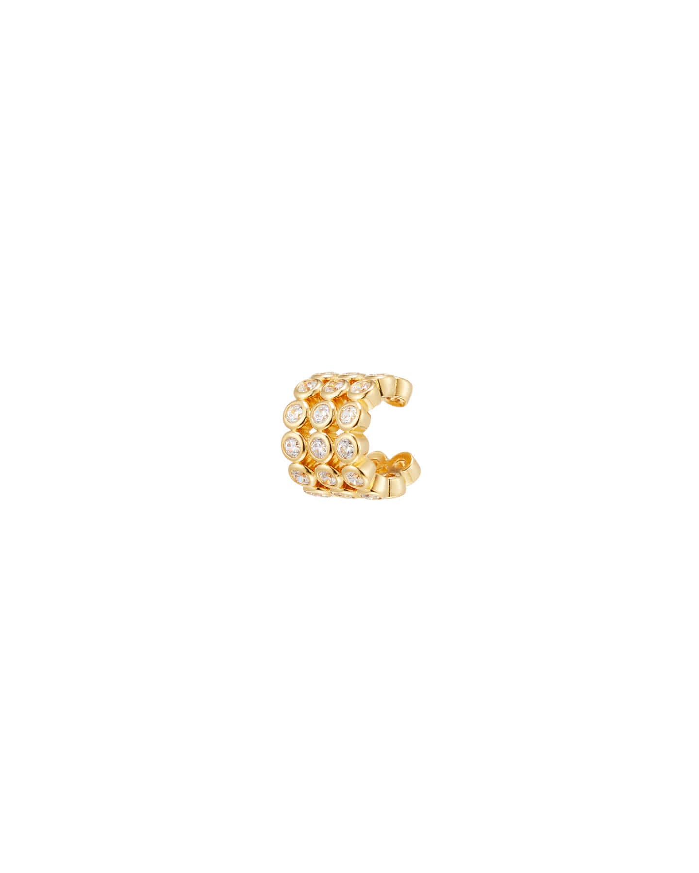 Numbering - Bezel Stone Cylinder Ear Cuff #3225 product image 5 | TRAB K-Fashion Australia