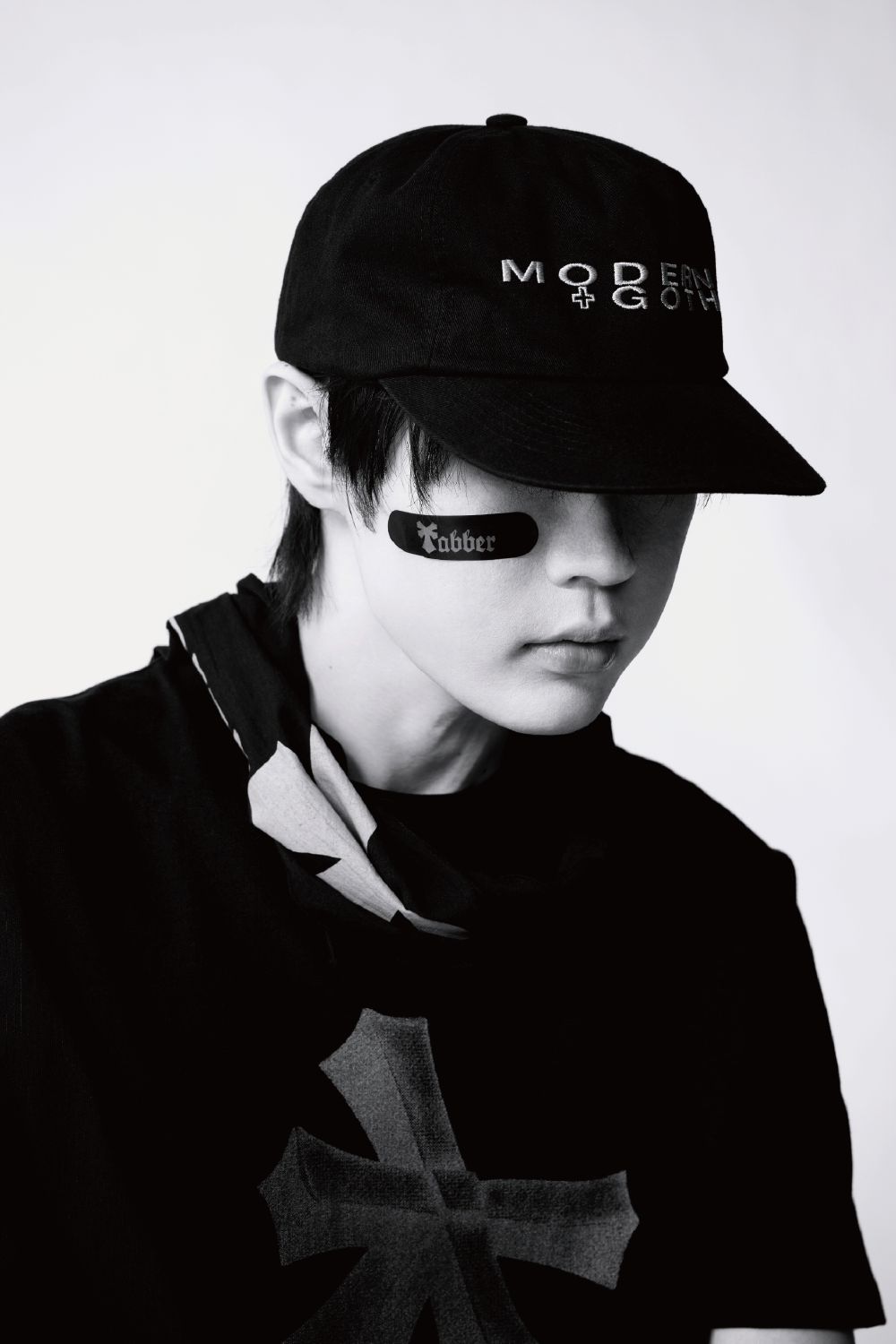 Hatchingroom - Tabber Modern Goth Cap (Washed Black) product image 7 | TRAB K-Fashion Australia
