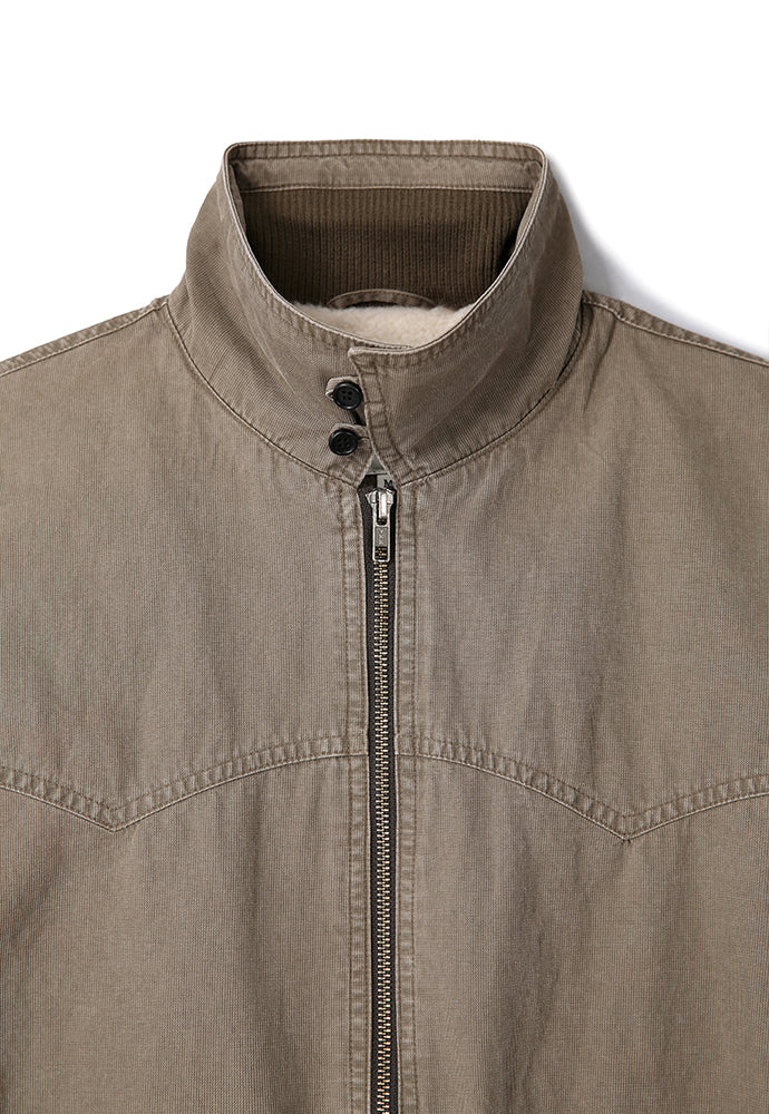 Art if acts - Sherpa Western Bomber Jacket (Moss Grey) product image 10 | TRAB K-Fashion Australia