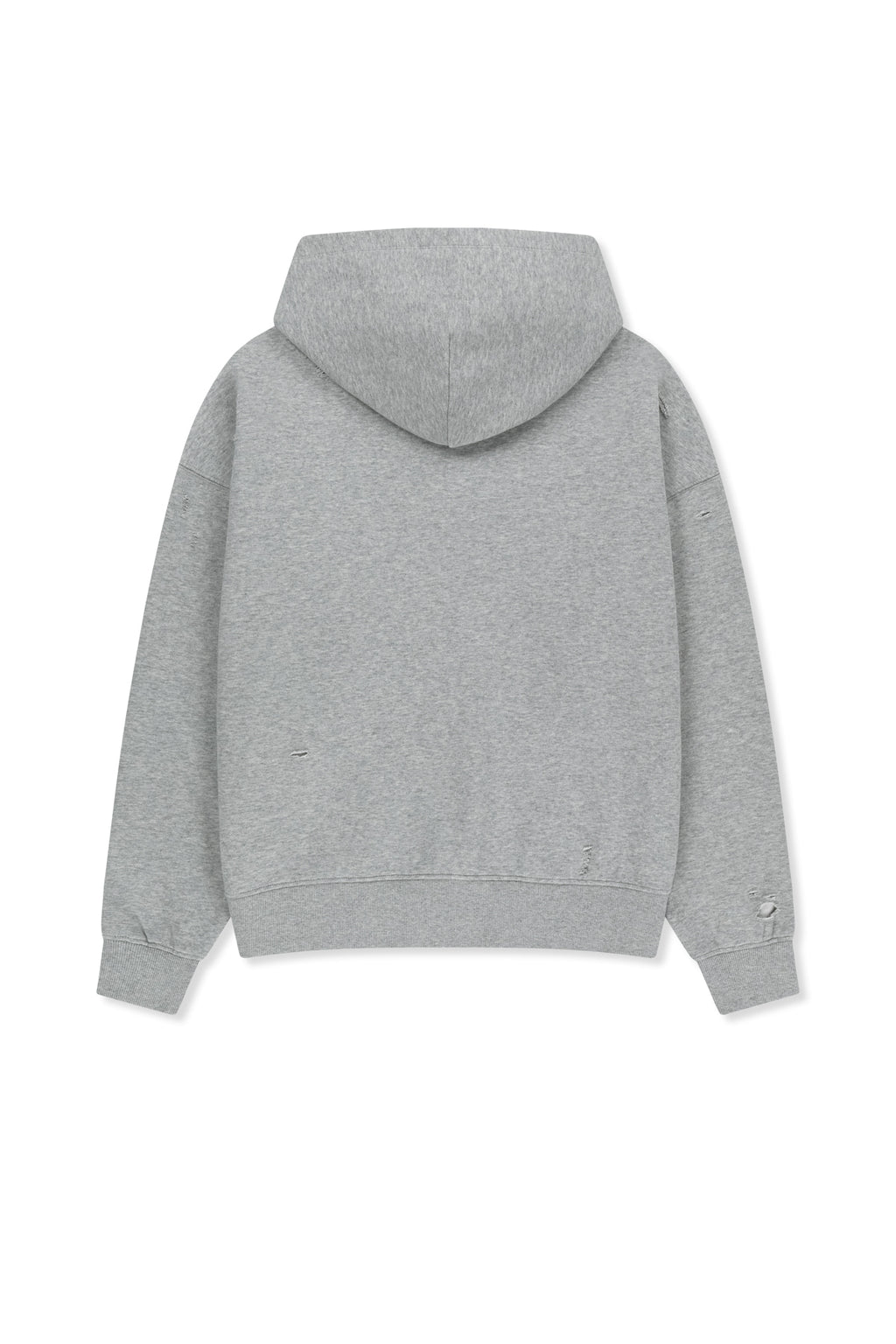 Matin Kim - Waffle Applique Logo Hood Top (Grey) product image 2 | TRAB K-Fashion Australia