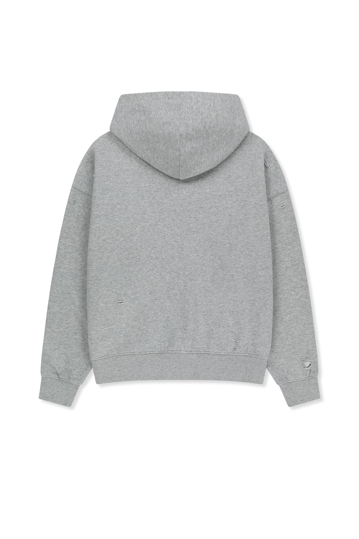Matin Kim - Waffle Applique Logo Hood Top (Grey) product image 2 | TRAB K-Fashion Australia